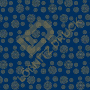 Bastelpapier Blue and Gold Bohemian Muster 05