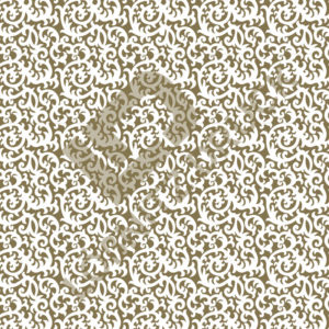 Bastelpapier Set Metallic Bold, White & Gold, Ornament, 6-teilig, 30,5 x 30,5 cm, weiß, gold, kräftig