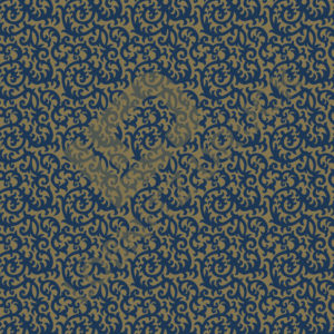 Bastelpapier Set Metallic Floral, Blue & Gold, Ornament, 6-teilig, 30,5 x 30,5 cm, blau, gold, Blumen