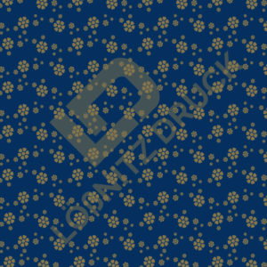 Bastelpapier Set Metallic Floral, Blue & Gold, Blüte, 6-teilig, 30,5 x 30,5 cm, blau, gold, Blumen