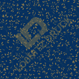 Bastelpapier Set Metallic Floral, Blue & Gold, Zweige, 6-teilig, 30,5 x 30,5 cm, blau, gold, Blumen