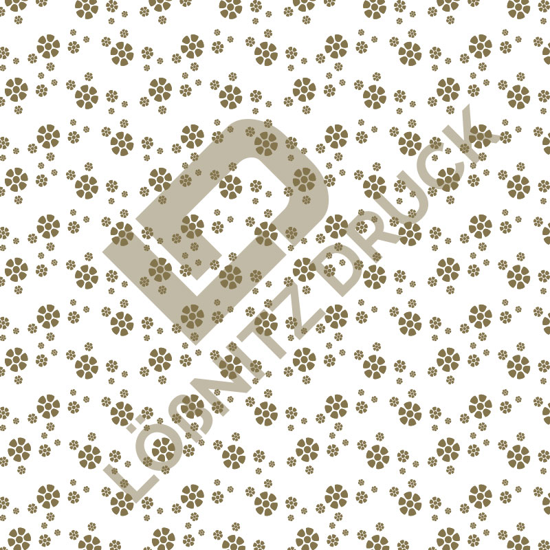 Bastelpapier Set Metallic Floral, White & Gold, Blüte, 6-teilig, 30,5 x 30,5 cm, weiß, gold, Blumen