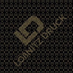 Bastelpapier Set Metallic Geometric, Black & Gold, Quadrat, 6-teilig, 30,5 x 30,5 cm, schwarz, gold, Geometrie