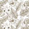 Platzdeckchen Motiv Hawaii klein, gold