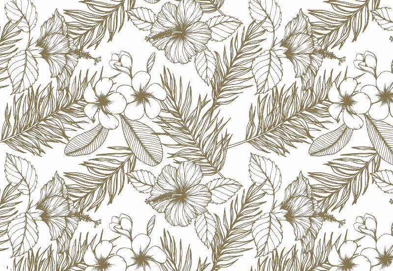 Platzdeckchen Motiv Hawaii klein, gold