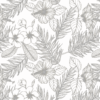 Platzdeckchen Hawaii klein Metalleffekt silber