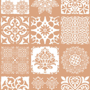 Fliesenaufkleber terracotta