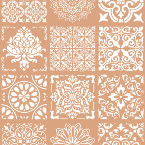 Fliesenaufkleber terracotta