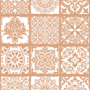 Fliesenaufkleber terracotta