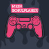 Cover des Hausaufgabenheftes mit pinkem Contoller