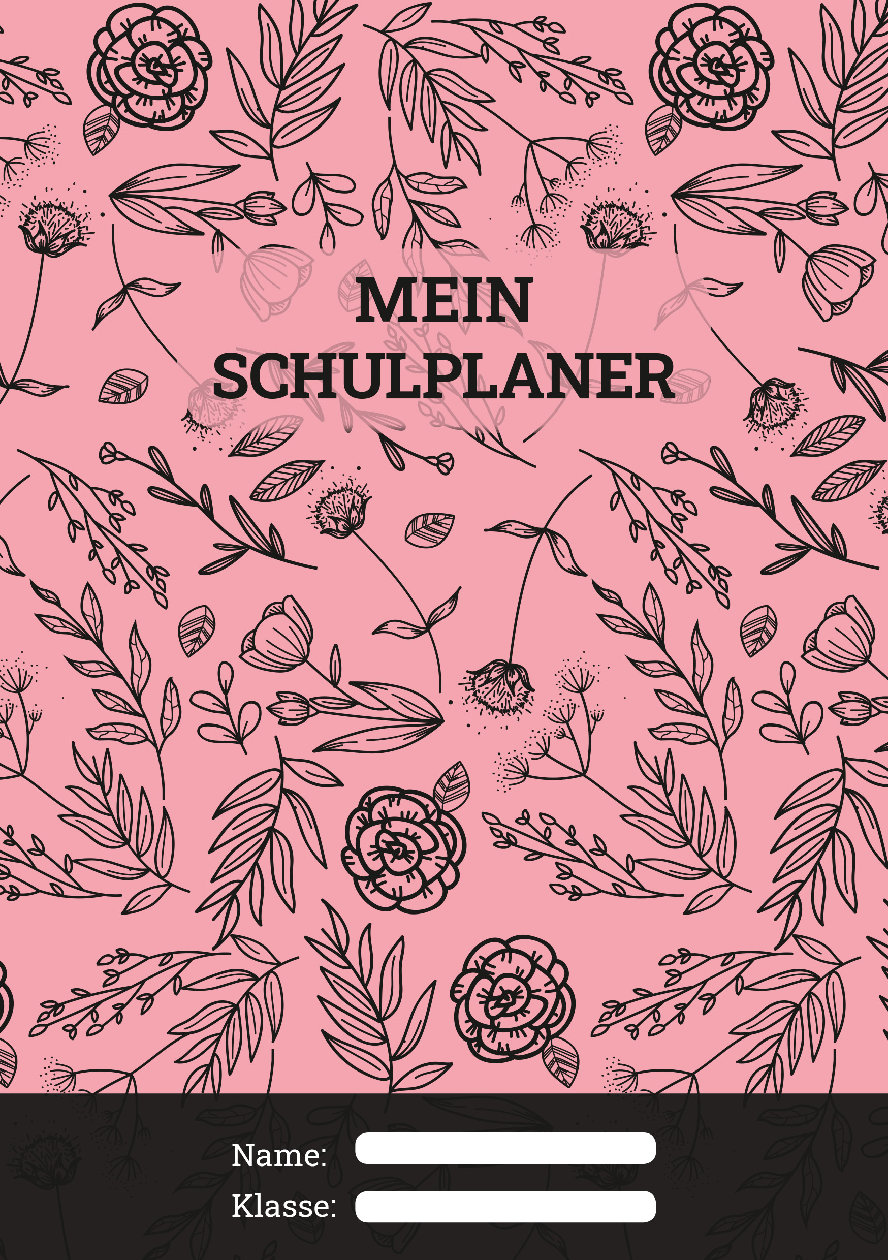 Cover des Hausaufgabenheftes Rosen