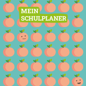 Cover des Hausaufgabenheftes Pfirsiche