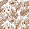 Platzdeckchen Hawaii klein Metalleffekt bronze