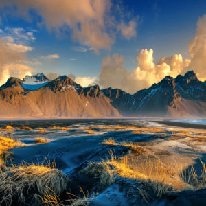 Wandbild -Berg Vestrahorn in Island