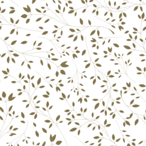 Untersetzer Floral Metalleffekt gold
