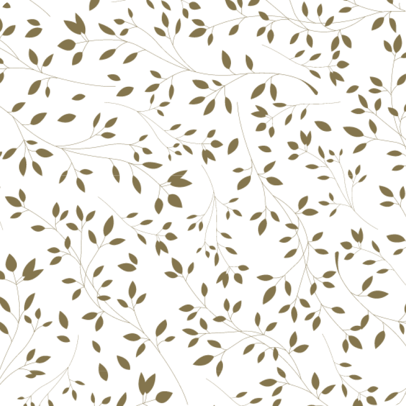 Untersetzer Floral Metalleffekt gold