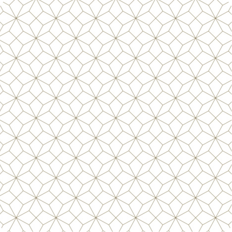Untersetzer Geometric Metalleffekt gold