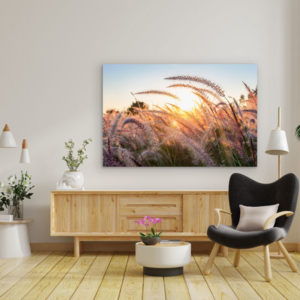 Alternative view of Wandbild einzigartig und modern - Gräser im Sonnenlicht, 60 x 90 cm bis 120 x 180 cm