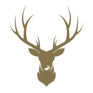 Untersetzer Hirsch Metalleffekt gold