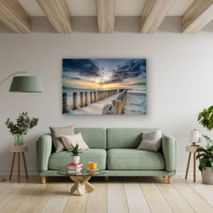 Sonnenuntergang am Strand und