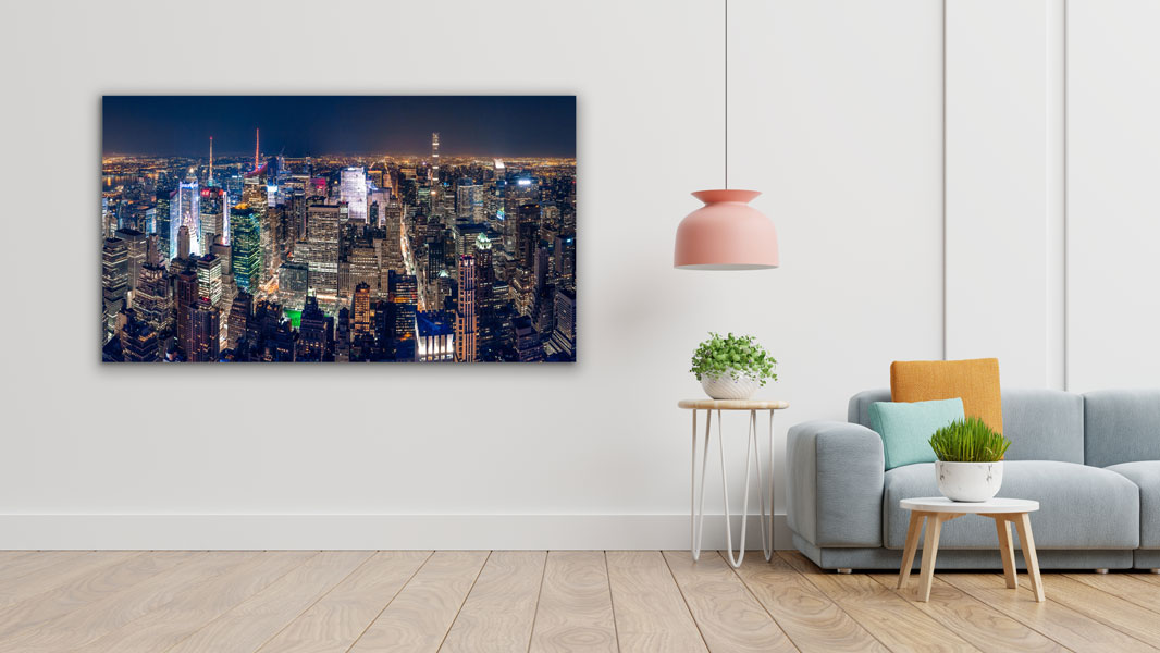 Wandbild einzigartig und modern - New York City bei Nacht, 60 x 90 cm bis 120 x 180 cm – Bild 3