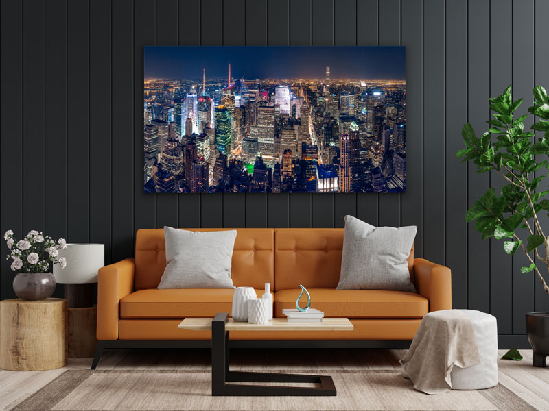 Wandbild einzigartig und modern - New York City bei Nacht, 60 x 90 cm bis 120 x 180 cm – Bild 2