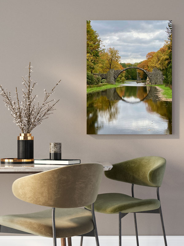 Wandbild Rakotzbrücke - Die mystische Teufelsbrücke - einzigartig und modern, 60 x 90 cm bis 120 x 180 cm – Bild 3