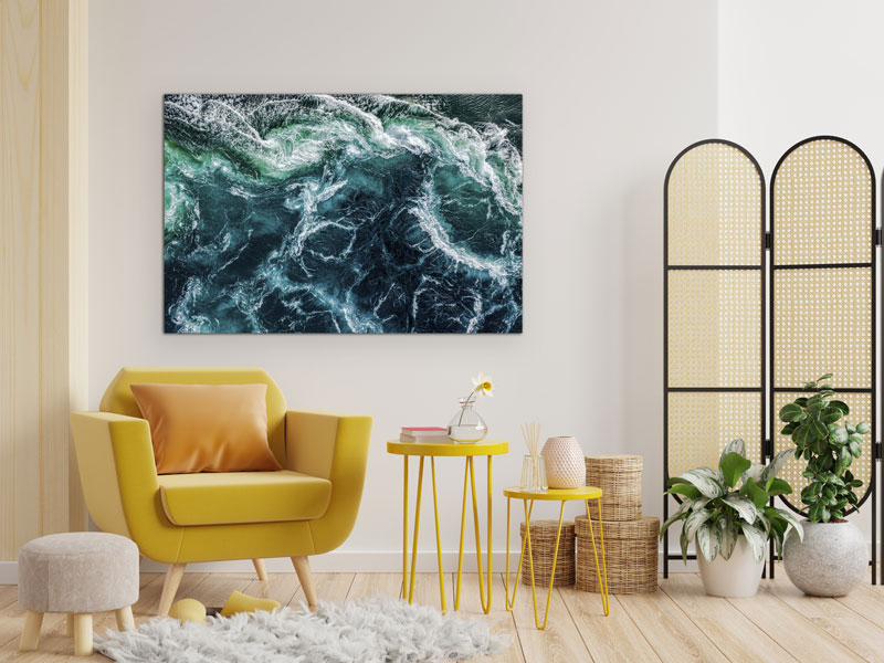 Wandbild Wasser Meer - einzigartig und modern, 60 x 90 cm bis 120 x 180 cm – Bild 3