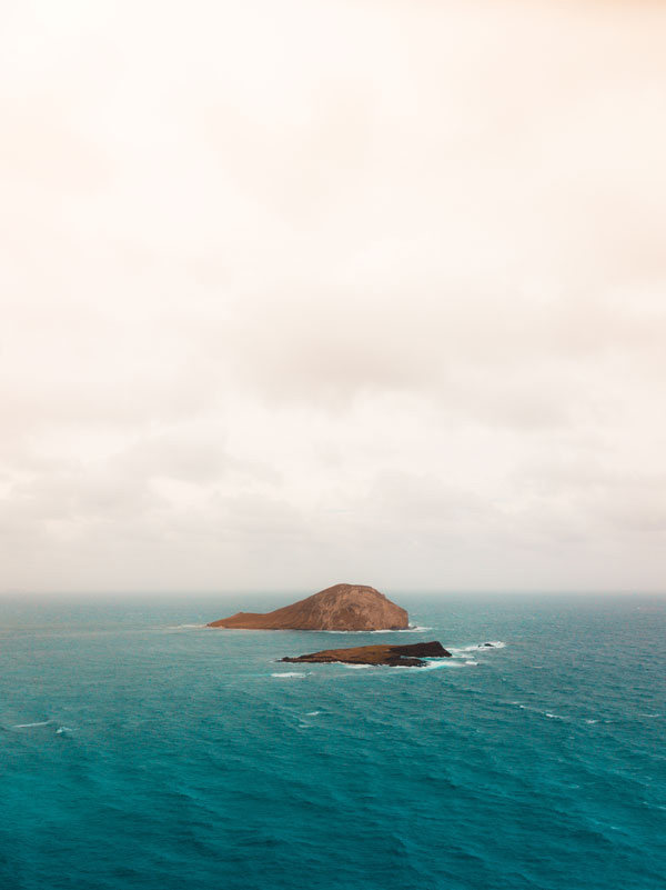 Wandbild Kleine Insel im Ozean