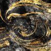 Wandbild - Marmor Design schwarz