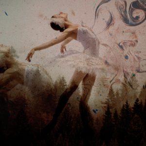 Wandbild Ballerina Dream Traumtänzerin