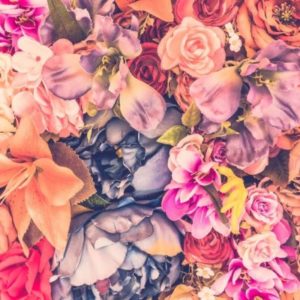 Wandbild Boho Blumenmeer