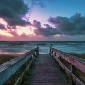 Wandbild Sonnenuntergang in Sylt
