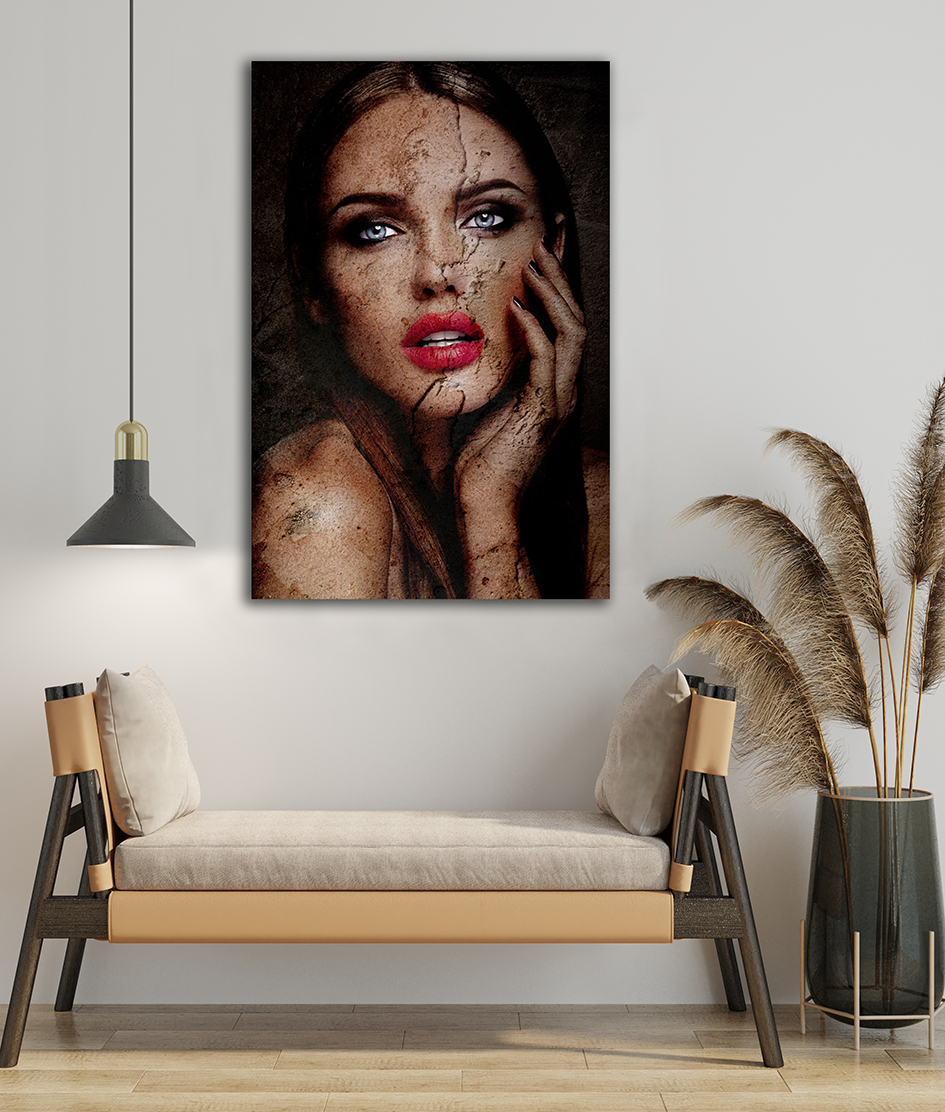 Wandbild - Sinnlicher Blick - einzigartig und modern - 90 x 60 cm bis 180 x 120 cm – Bild 2