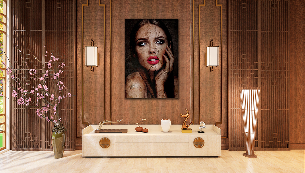 Wandbild - Sinnlicher Blick - einzigartig und modern - 90 x 60 cm bis 180 x 120 cm – Bild 3