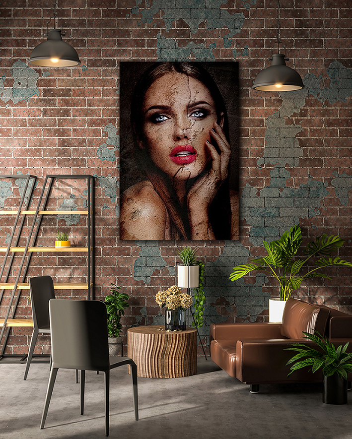 Wandbild - Sinnlicher Blick - einzigartig und modern - 90 x 60 cm bis 180 x 120 cm – Bild 4