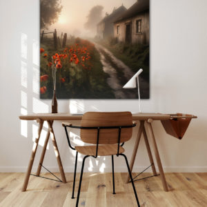 Wandbild Ländliche Morgenstimmung