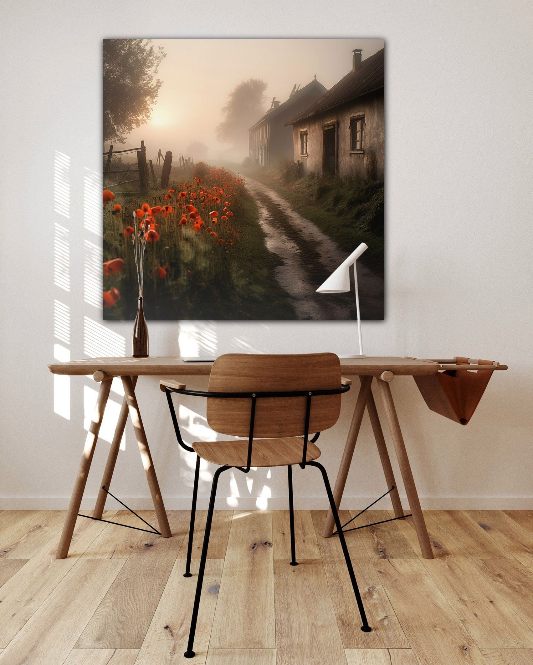 Wandbild Ländliche Morgenstimmung
