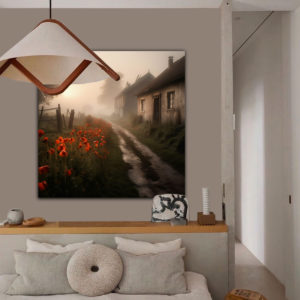 Wandbild Ländliche Morgenstimmung