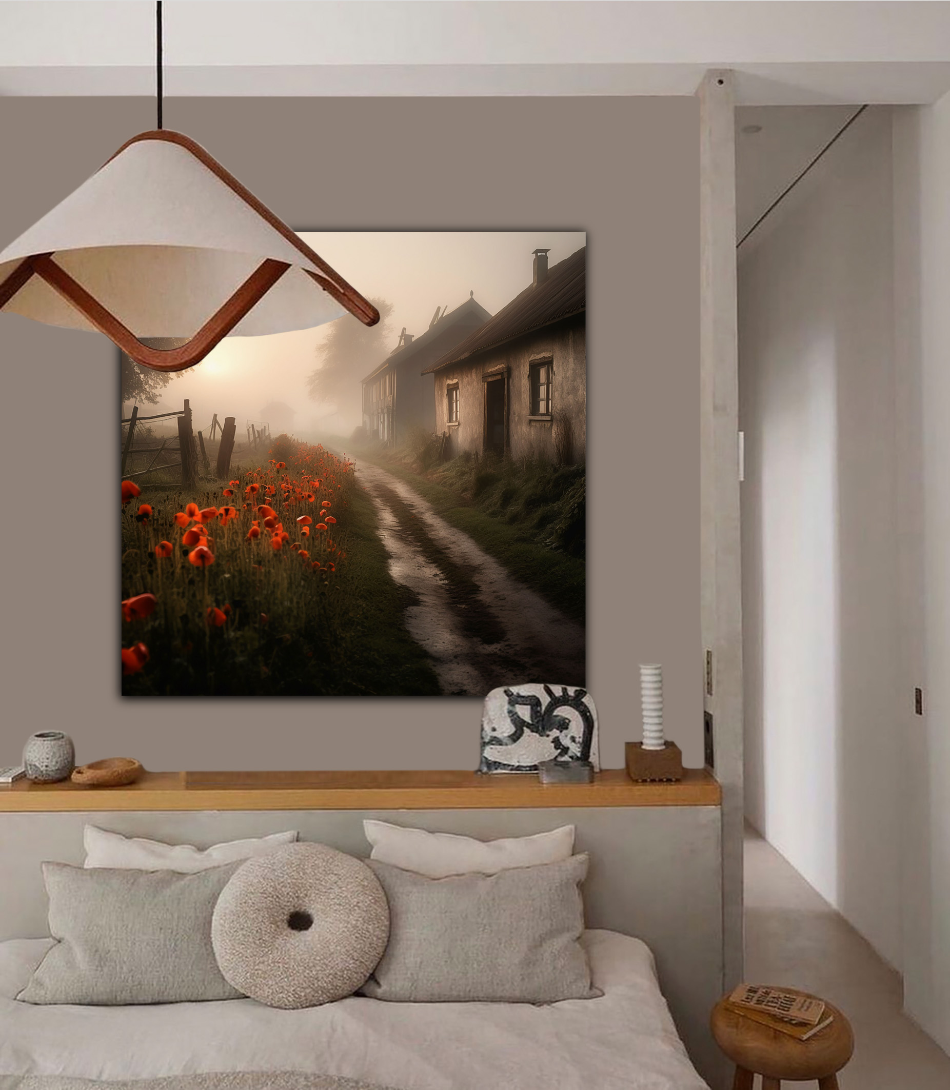 Wandbild Ländliche Morgenstimmung