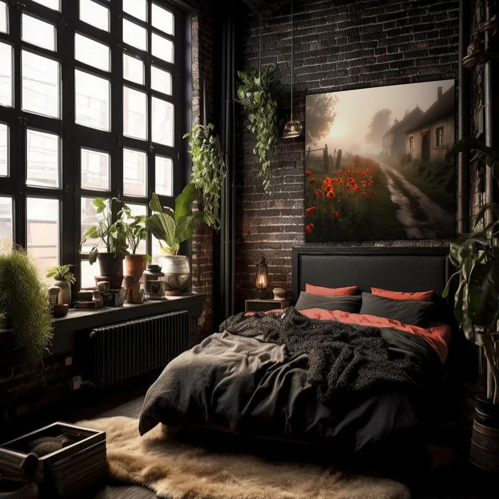 Wandbild Ländliche Morgenstimmung